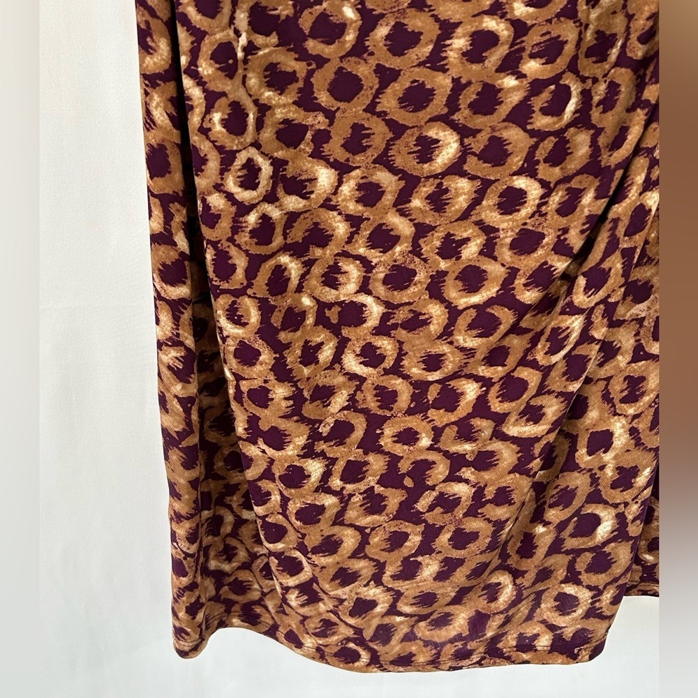 Ralph Lauren Size 8 Midi Dress Cinched at Sides Soft Classic Sophisticated Style - Picture 2 of 12